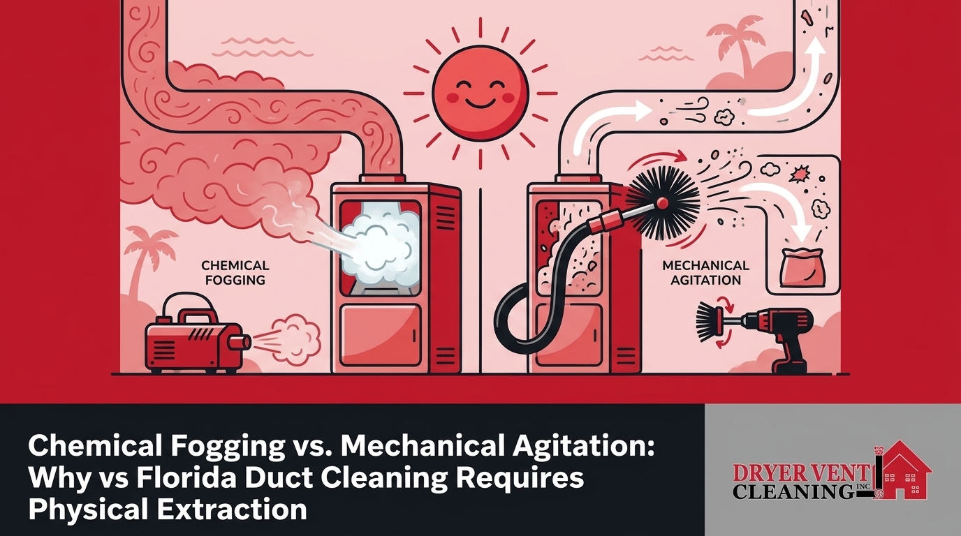 Chemical Fogging vs. Mechanical Agitation: Why Florida Duct Cleaning Requires Physical Extraction — featured image