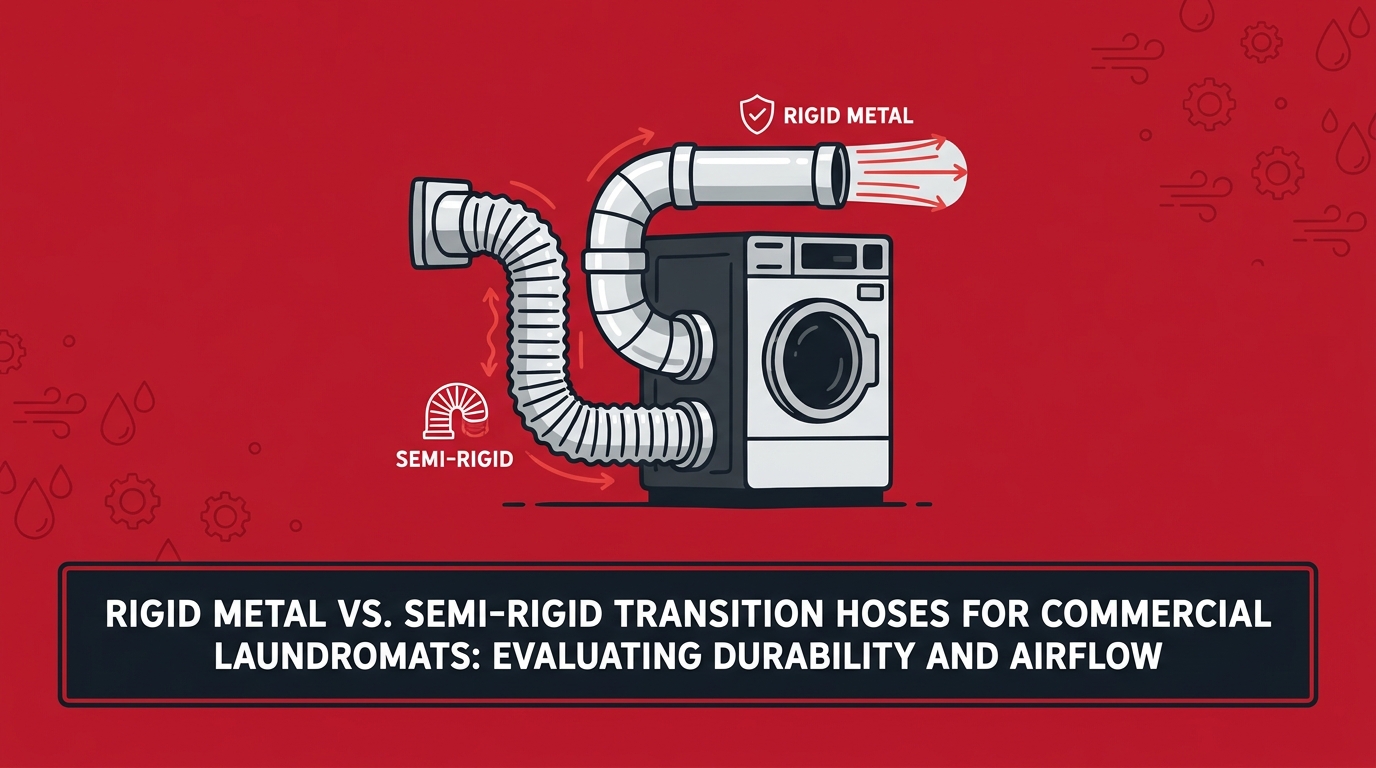 Rigid Metal vs. Semi-Rigid Transition Hoses for Commercial Laundromats: Evaluating Durability and Airflow — featured image
