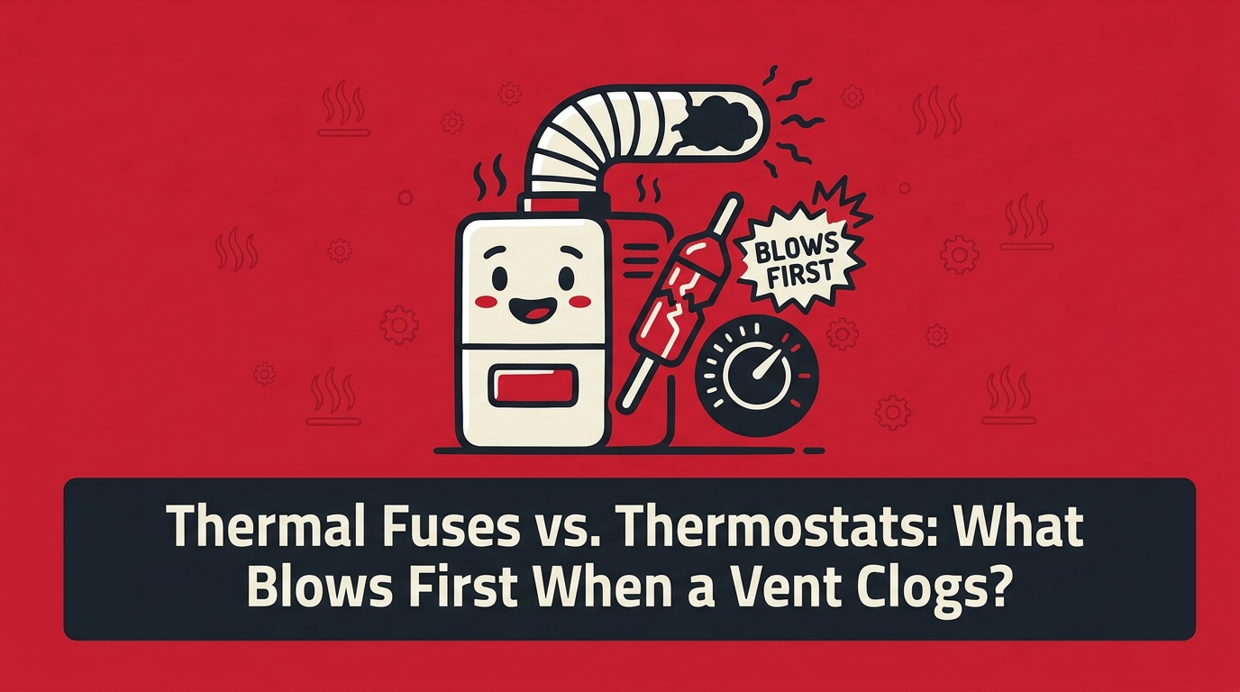 Thermal Fuses vs. Thermostats: What Blows First When a Vent Clogs? — featured image